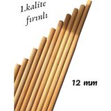 ncy Ahşap Kavale Çubuk Çıta Yivli Kayın Kavela 15 cm 12 mm 20 Adet