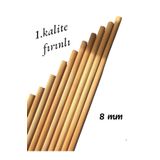 ncy Ahşap Kavela Uçurtma Çıtası Çubuk Kavela 1. Kalite Yivli 8 Mm 100 Cm 20 Adet