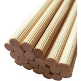 ncy Ahşap Kavele Çıta Çubuk Kavela Kayın 50 cm 14 mm Yivli 5 Adet