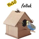 ncy Ahşap Muhabbet Kuşu Cennet Papağanı Folluk Yuvalık Kuş Evi