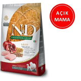 N&D 1 kg Düşük Tahıllı Light Medium Maxi Tavuklu Narlı Açık Köpek Maması