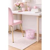 ND-1060 Masaüstü & Masa Altı Metal File Çöp Kovası – Small Organizer (Toz Pembe)