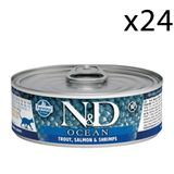 N&D 24x80 gr Ocean Ton ve Somonlu Kedi Konservesi