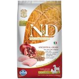 N&D 2,5 kg Ancestral Grain Light Tavuklu ve Narlı Ata Tahıllı Küçük Irk Yetişkin Köpek Maması