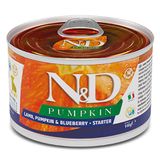 N&D 2932 Starter Mini Pumpkin Balkabaklı Kuzu ve Yaban Mersini 140 gr Yavru Köpek Konservesi