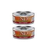 N&D 2x80 gr Pumpkin Tahılsız Balkabağı Bıldırcın Yetişkin Yaş Kedi Maması
