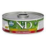 N&D 6x80 gr Prime 6 Al 5 Öde Tavuk Etli ve Narlı Kedi Konservesi