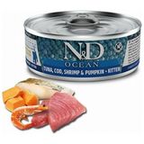 N&D 80 gr Ocean Pumpkin Balkabaklı Morina Balıklı Karidesli Tahılsız Yavru Kedi Konservesi