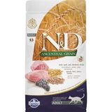 N&D Ancestral Grain 1,5kg Düşük Tahıllı Kuzu Eti ve Yaban Mersinli Süper Premium Kedi Maması Tüm Yaş Grupları İçin
