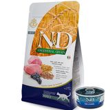 ND Düşük Tahıllı Kuzu Yaban Mersini Kedi Maması 10 Kg + ND Konserve 70 Gr