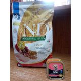 N&D Düşük Tahıllı Mini Light Küçük Irk Tavuk Nar Köpek Maması 2,5 Kg+2 Adet Mini Irk Köpek Konserve