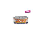 N&D Kedi Konservesi, Kuzu Eti, Balkabak ve Yaban Mersini, 70 gr, 24 Adet