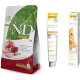 N&D Kitten 1.5 kg Kedi Maması + GimCat 100 gr Multi-Vitamin