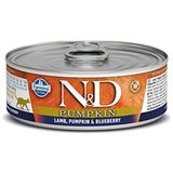 N&D Kuzu Balkabağı Yaban Mersini 80 gr Yetişkin Kedi Konserve
