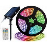 N&d Lighting 50 Watt Güneş Panelli Solar 10 Metre Hortum Şerit LED - Renkli
