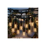 N&D Lighting Güneş Enerjili Solar 10 Adet S14 LED Ampullü 10 Metre LED Işık Seti
