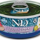 N&D Natural Tuna Balıklı ve Karidesli Konserve Yaş 140 gr Kedi Mama