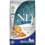 N&D ND Ocean Tahılsız Morina Balığı Balkabağı ve Portakallı Küçük Irk Köpek Maması 2,5kg