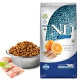 N&D Ocean 5 kg Tahılsız Ringa Balığı ve Portakallı Yetişkin Kedi Kuru Maması