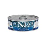 N&D Ocean 80 gr M.Balığı Karides Balkabağı Yavru Kedi Konservesi