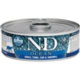 N&d Ocean 80 gr Morina Balıklı Karidesli Kedi Konservesi