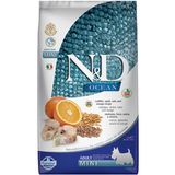 N&D Ocean Düşük Tahıllı Morina Balığı ve Portakallı Özel Küçük Irk Yetişkin 2.5 kg Köpek Maması