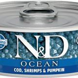 N&D Ocean M.Balığı & Karides &Balkabağı Yavru Kedi 80 gr(24 Adet)