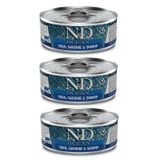 N&d Ocean Tahılsız 3 Adet Ton Sardalya Karides Yetişkin Yaş Mama 80 Gr