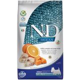 N&D Ocean Tahılsız Morina Balığı Balkabağı ve Portakallı Küçük Irk Yetişkinler İçin 7 kg Köpek Maması