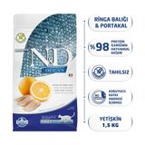 N&D Ocean Tahılsız Ringa Balığı ve Portakallı 10 kg Yetişkin Kedi Maması
