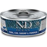 N&D Ocean Ton Balık Karides Ve Balkabaklı Kedi Konservesi 80 Gr Karışık Tatlı Besleyici Mama