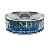 N&D Ocean Ton Karides ve Balkabağı 6x70 gr Yavru Kedi Yaş Maması