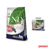 N&D Prime 100 gr Kuzu Etli ve Yaban Mersinli Küçük Irk Tahılsız Yetişkin Tester Köpek Maması