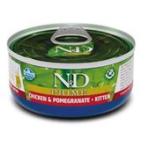 N&D Prime 70 gr Tahılsız Tavuklu ve Narlı Yavru Kedi Konserve Maması