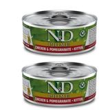 N&D Prime Kitten Tavuk Etli Narlı 2x80 gr Yavru Kedi Yaş Mama