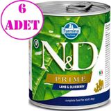 N&D Prime Kuzu Yaban Mersini 6x285 gr Köpek Konserve Maması
