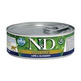 N&D Prime Kuzu Yaban Mersini Yetişkin Kedi Konservesi 6x80 gr