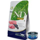 ND Prime Tahılsız Kuzu ve Yaban Mersini Kedi Maması 5 Kg + ND Konserve 70 Gr