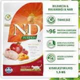 N&D Pumpkin 1.5 Kg Bıldırcın & Nar Neutered Kedi Maması