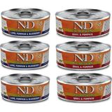 N&D Pumpkin 6 Adet Kuzu ve Bıldırcınlı 80 gr Yetişkin Kedi Yaş Mama