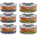 N&D Pumpkin 6 Adet Kuzu ve Ördekli 80 gr Yetişkin Kedi Yaş Mama