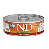 N&D Pumpkin 70 gr Balkabaklı ve Bıldırcınlı Tahılsız Yetişkin Kedi Konservesi