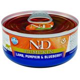 N&D Pumpkin 70 gr Kuzulu ve Balkabaklı Kedi Konservesi