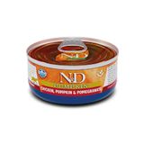 N&D Pumpkin 70 gr Tahılsız Tavuk Balkabağı ve Narlı Yetişkin Kedi Konservesi