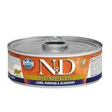 N&D Pumpkin Balkabaklı Tahılsız Kuzu Etli Ve Yaban Mersinli 80 gr Kedi Maması