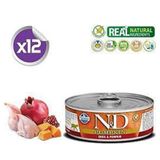 N&D Pumpkin Tahılsız Balkabaklı Bıldırcınlı 80 gr 12'li Paket Yetişkin Kedi Konservesi