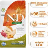 N&D Pumpkin Tahılsız Bıldırcın Eti Balkabağı ve Narlı 1.5 kg Yetişkin Kedi Maması