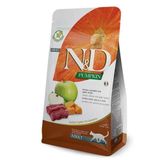 N&D Pumpkin Tahılsız Geyik Etli Bal Kabaklı ve Elmalı Yetişkin 5 kg Kedi Maması