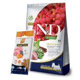 N&D Quinoa Digestion Mini Kuzu Küçük Irk Köpek Maması 2.5 kg + ND Dental Köpek Ödülü