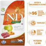 N&D Tahılsız Geyik Etli Balkabaklı ve Elmalı 5 kg Kedi Mamasi